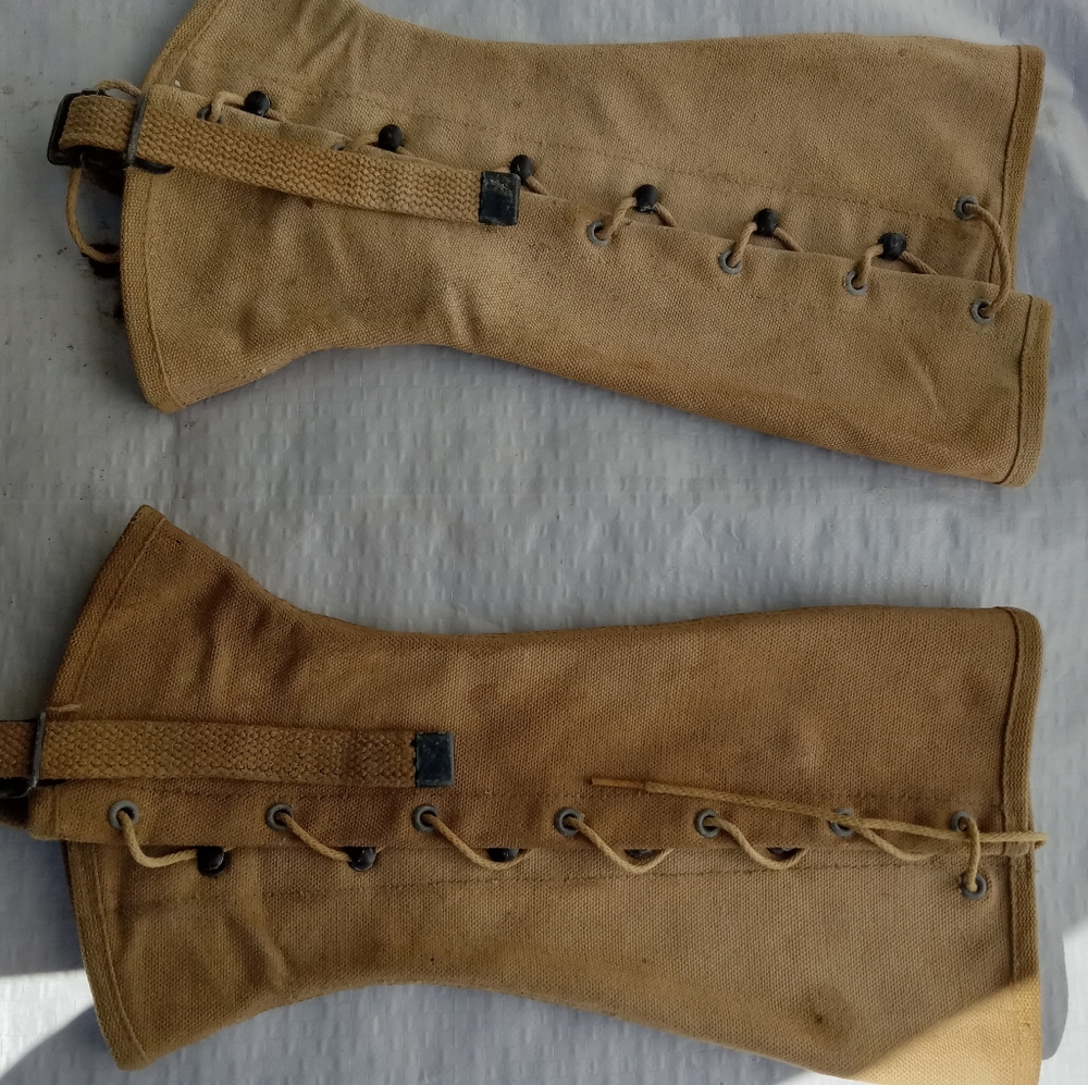 WWll combat boot gaiters